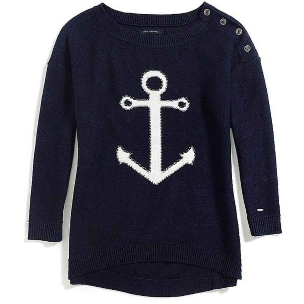 Tommy Hilfiger navy blue anchor sweater